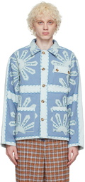 Bode Blue Floral Jacket