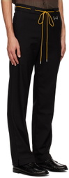 Rhude Black Drawstring Trousers