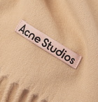 Acne Studios - Oversized Fringed Wool Scarf - Brown