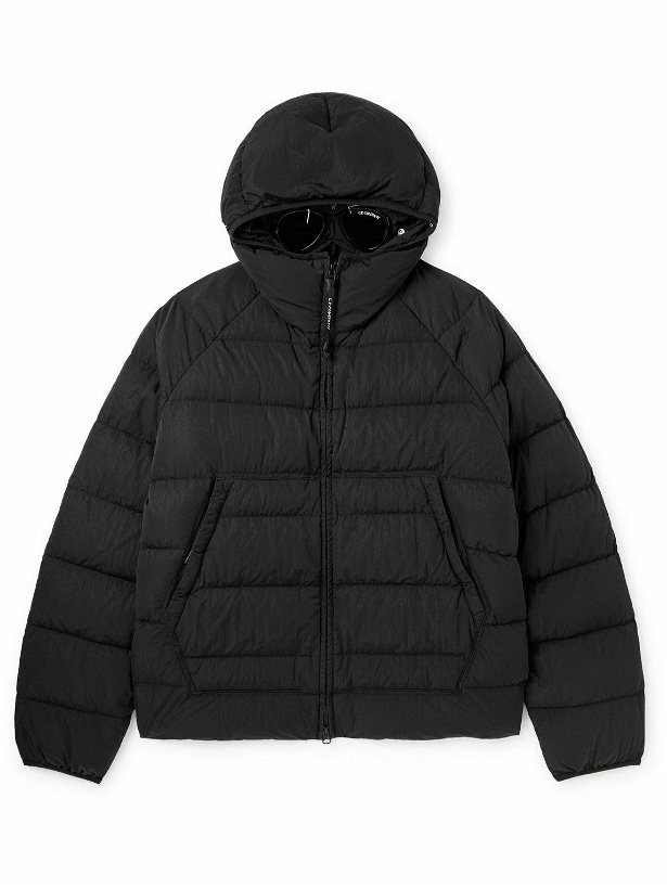 Photo: C.P. Company - Quilted Padded Eco-Chrome R Hooded Jacket - Black