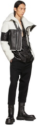 Rick Owens Black & Off-White Shearling Keith Jacket