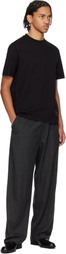 Hugo Black Gradient-Logo Cotton Jersey T-shirt
