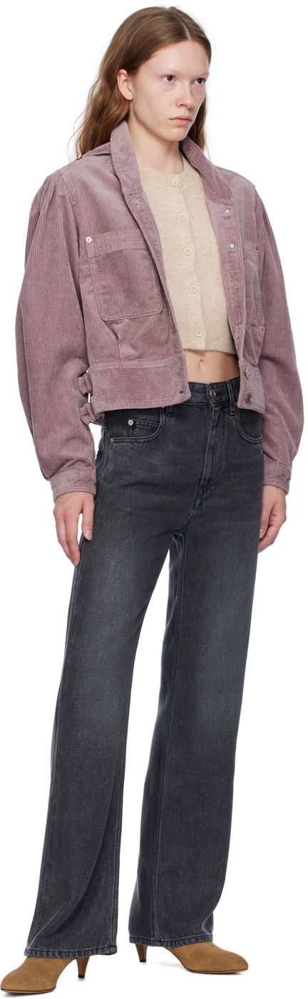 Jean Isabel Marant Etoile En Velours Côtelé - Taille 36 - Occasion Très Bon état - Zèbre Noir Et Blanc