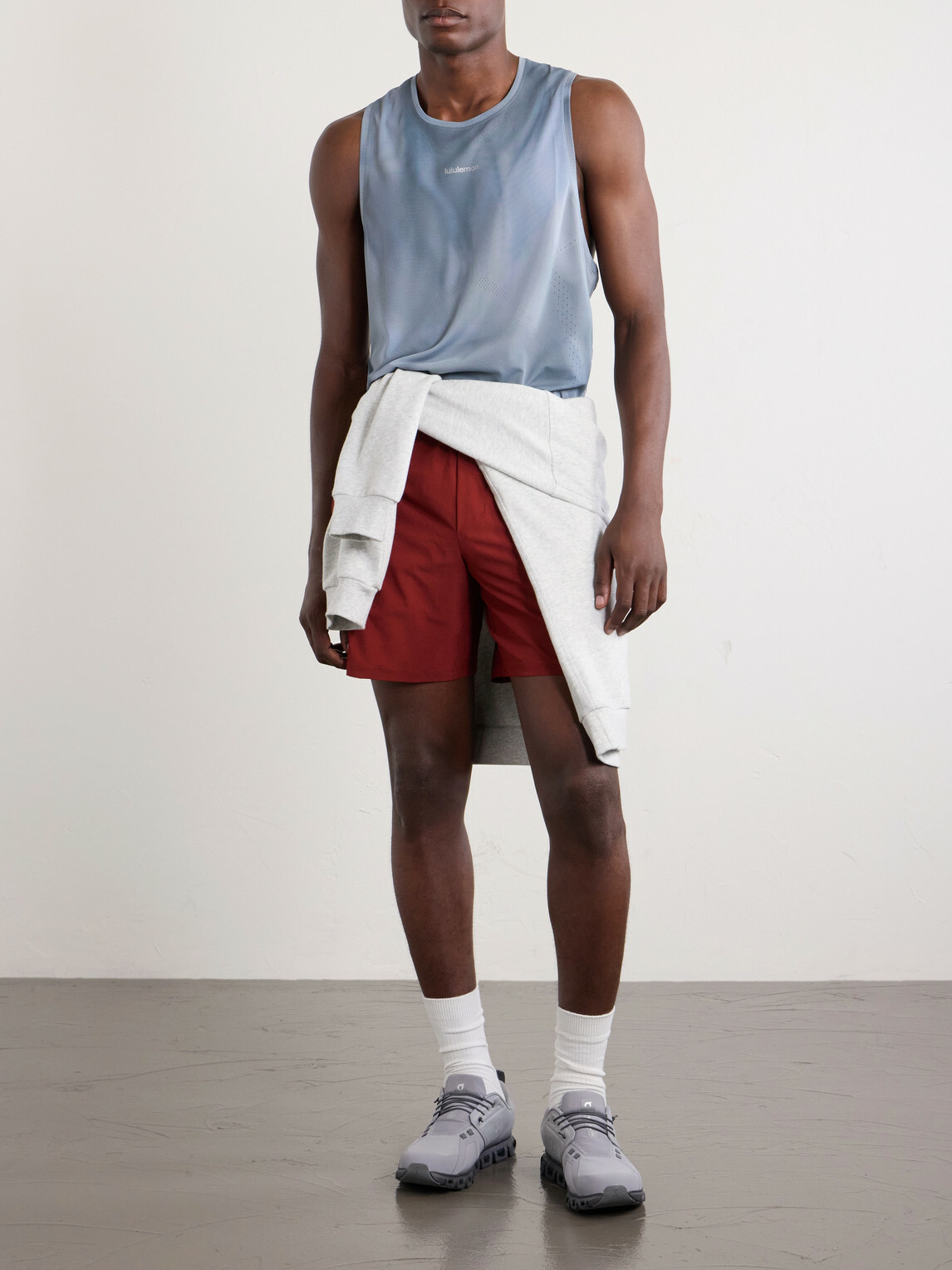 Lululemon - Streaker Recycled-Mesh Tank - Gray