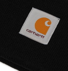 Carhartt WIP - Logo-Appliquéd Ribbed-Knit Beanie - Black