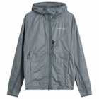 Klättermusen Men's Ansur Hooded Wind Jacket in Stone Blue