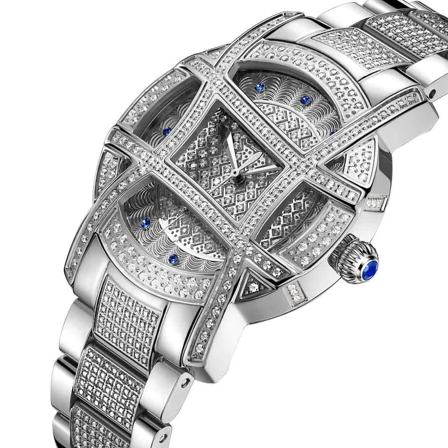 JBW Platinum Series Diamond Silver-tone Dial Ladies Watch PS510B