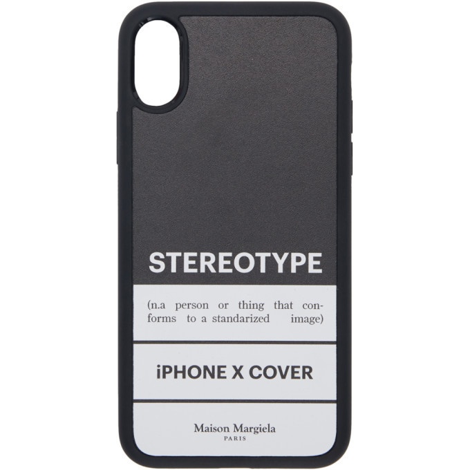 Photo: Maison Margiela Black Stereotype iPhone X Case