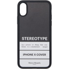 Maison Margiela Black Stereotype iPhone X Case