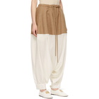 Loewe Beige and Off-White Balloon Trousers