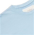 Studio Nicholson - Letra Mercerised Cotton-Jersey T-Shirt - Blue