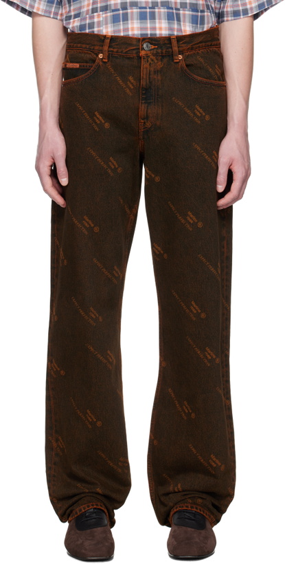 Photo: Martine Rose Brown & Orange Relaxed Fit Jeans
