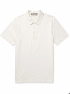 Canali - Cotton-Jersey Polo Shirt - White