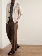 John Smedley - Cullen Slim-Fit Recycled-Cashmere and Merino Wool-Blend Cardigan - Neutrals