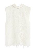 Lug Von Siga Linda Broderie Anglaise top Off White