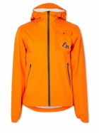 Café du Cycliste - Alizee Shell and Ripstop Hooded Cycling Jacket - Orange