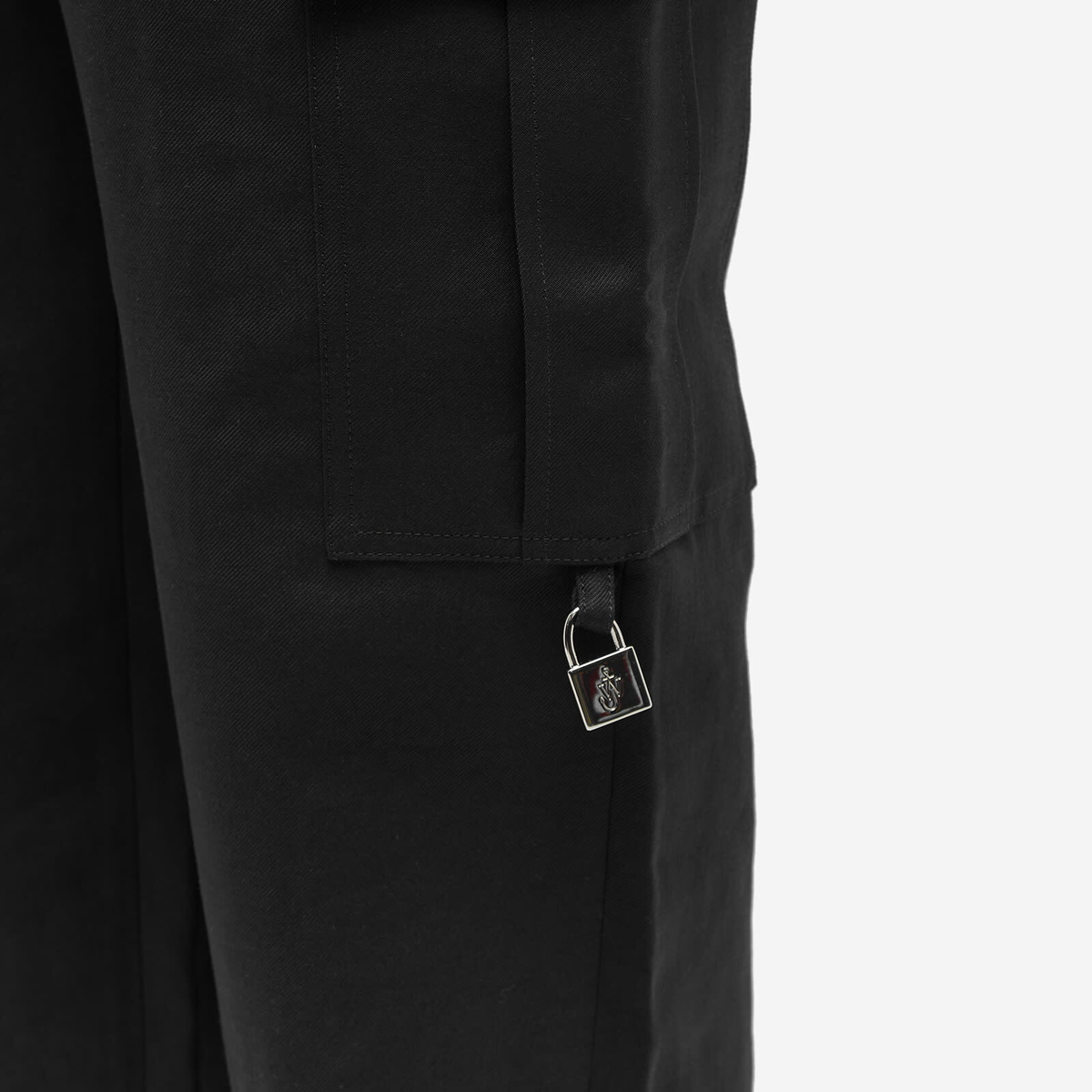 JW Anderson Men's Padlock Cargo Trouser in Black JW Anderson JW Anderson Men's Padlock Cargo Trouser in Black JW Anderson