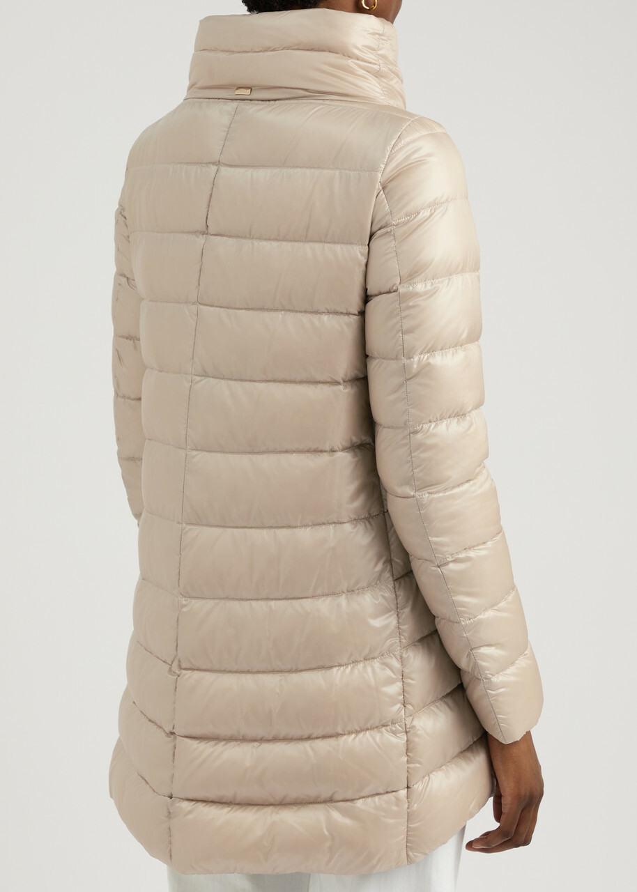 Herno Amelia Quilted Shell Jacket Cream