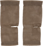 LEMAIRE Two-Pack Brown & Khaki Tulle Gaiter Socks