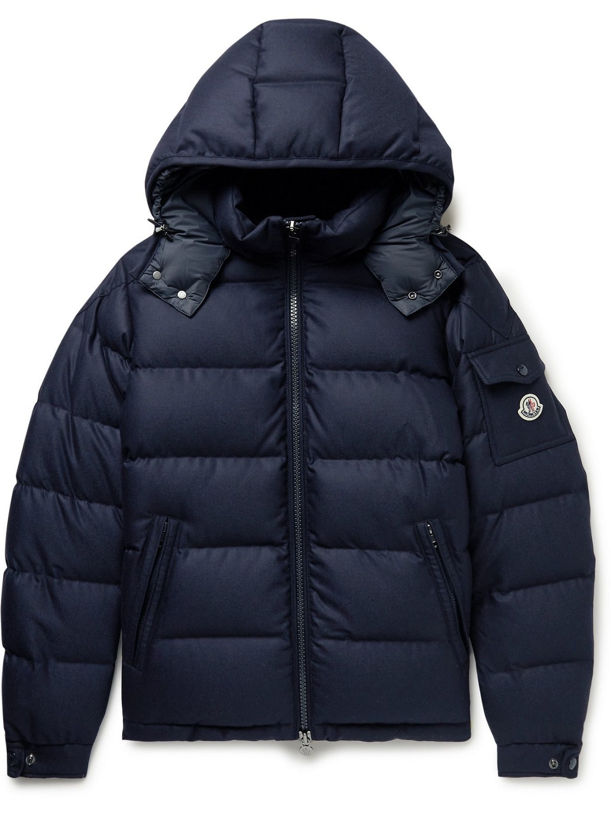 Moncler - Montgenevre Quilted Virgin Wool-Flannel Down Hooded