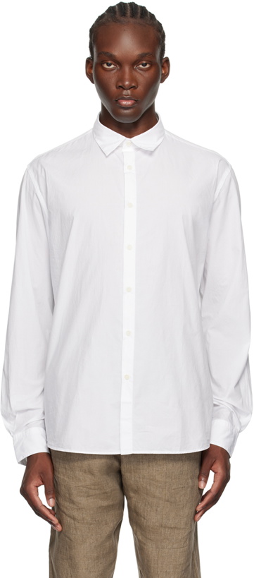 Photo: Sunspel White Lightweight Poplin Shirt