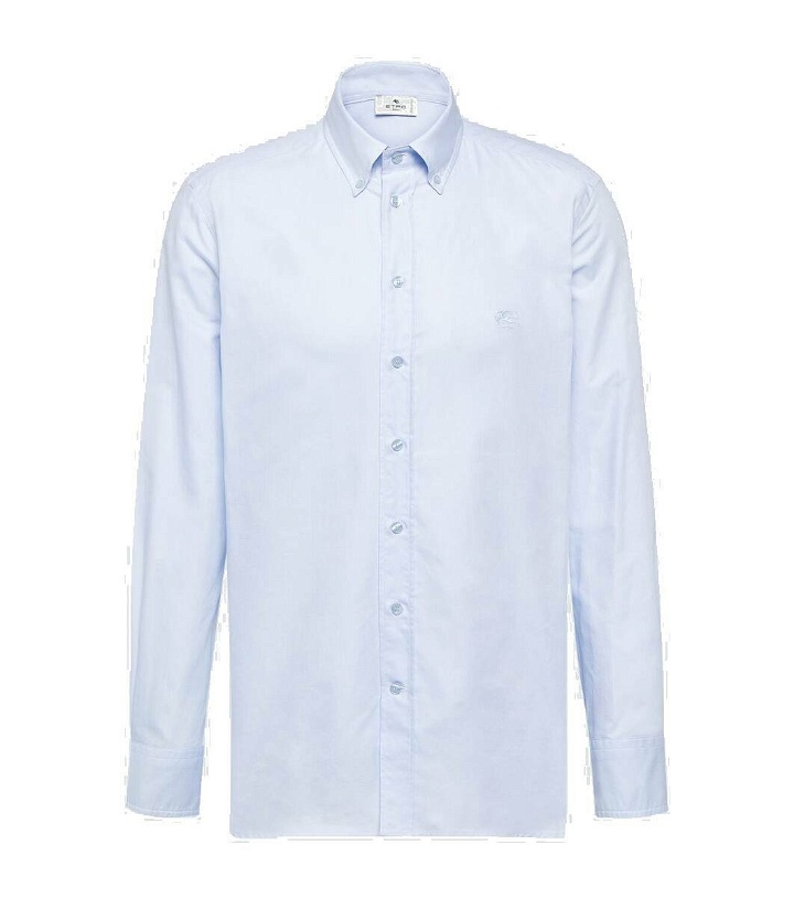 Photo: Etro Logo cotton Oxford shirt