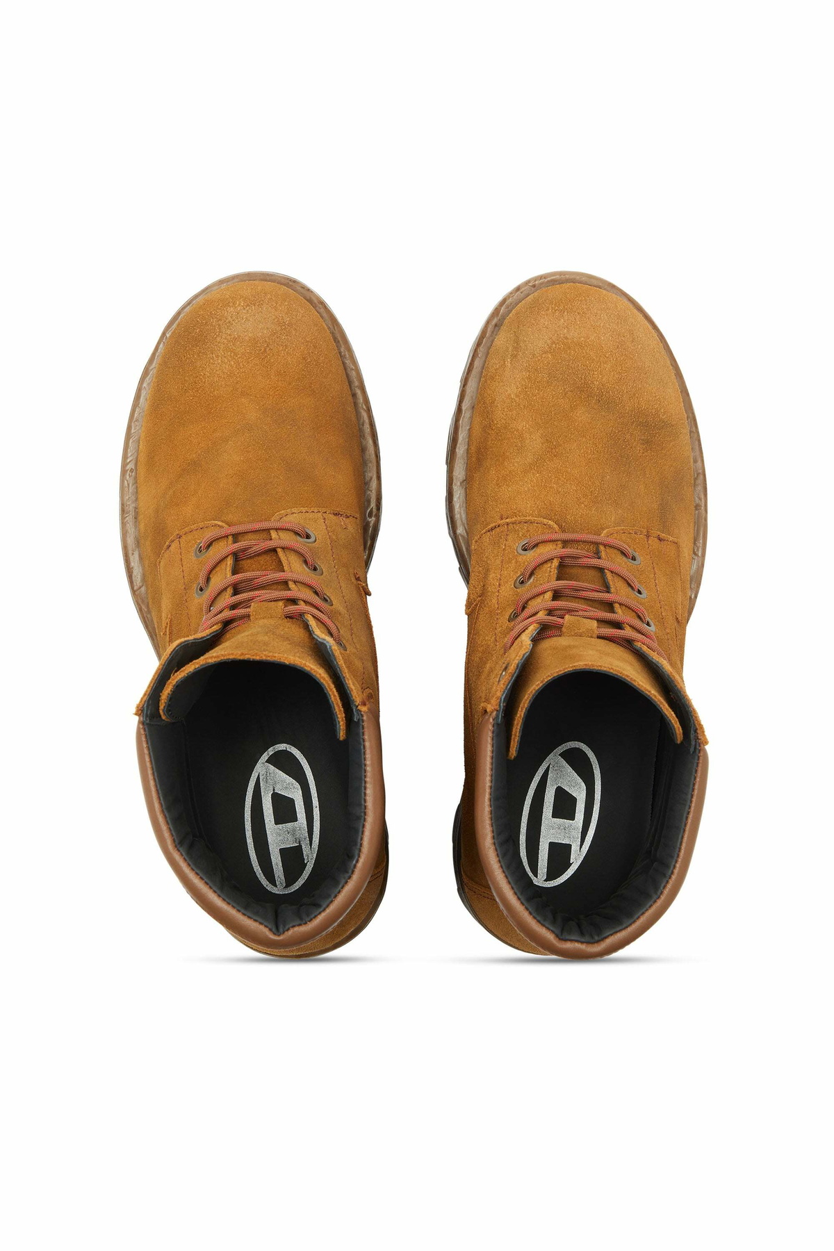 Diesel D-Hammer - Combat boots in suede and leather - Boots Mens in Brown