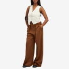 WARDROBE.NYC Women's Low Rise Trouser in Brown