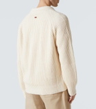 Tod's Ribbed-knit cotton polo sweater