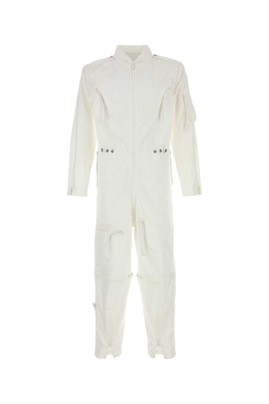 Photo: Prada White Cotton Jumpsuit