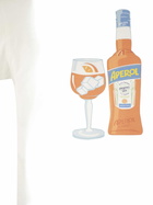 MC2 Saint Barth T-shirt With Print On Chest And Back Aperol Special Edition