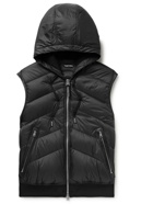 TOM FORD - Slim-Fit Quilted Nylon and Cotton-Jersey Down Gilet - Black