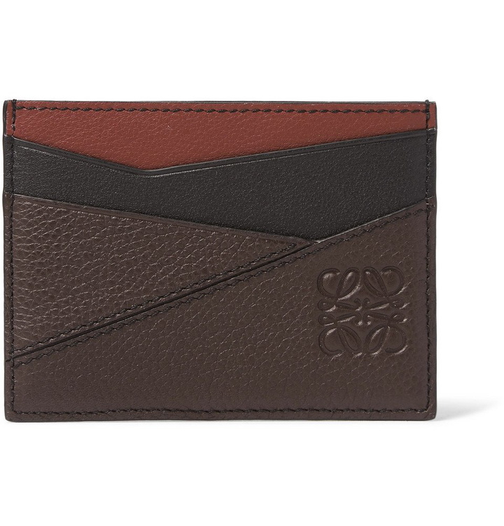 Photo: Loewe - Puzzle Full-Grain Leather Cardholder - Brown