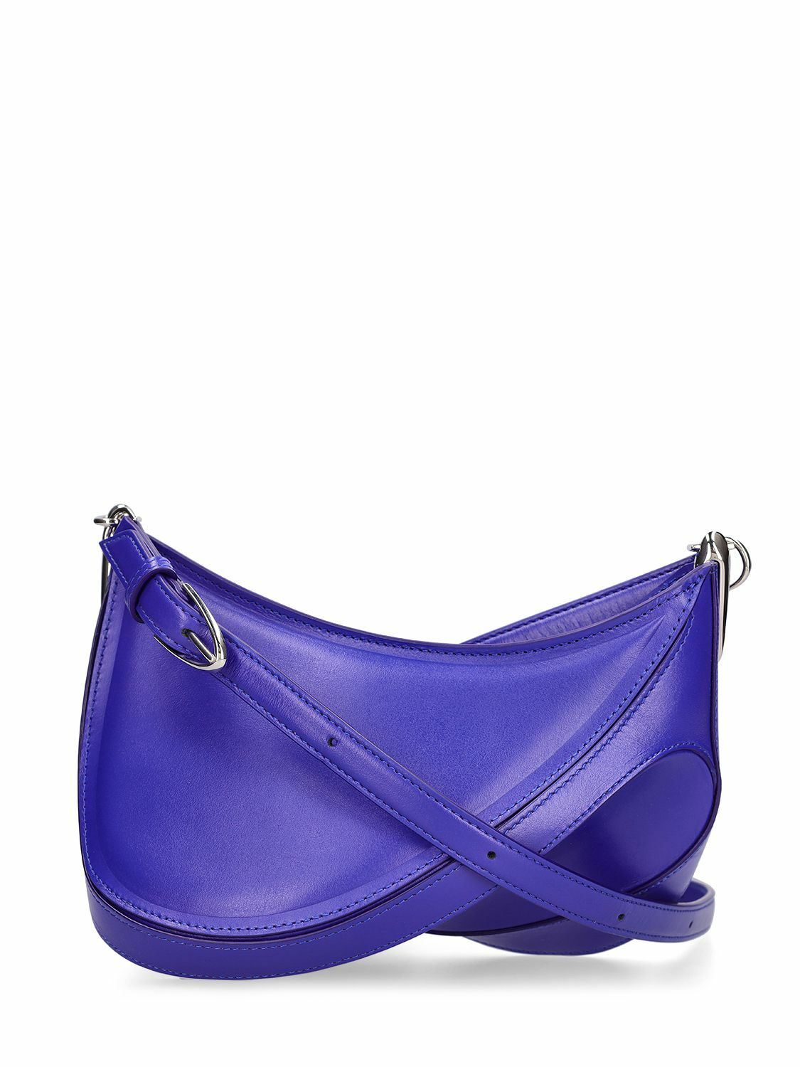 MUGLER - Mini Leather Spiral Curve Shoulder Bag