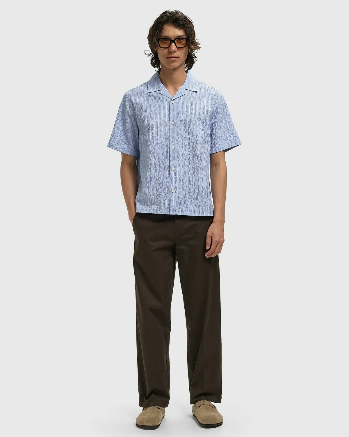 DIDCOT SS SHIRT SEERSUCKER STRIPE
