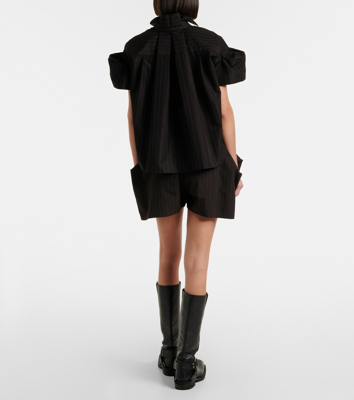 Sacai Striped Bermuda shorts