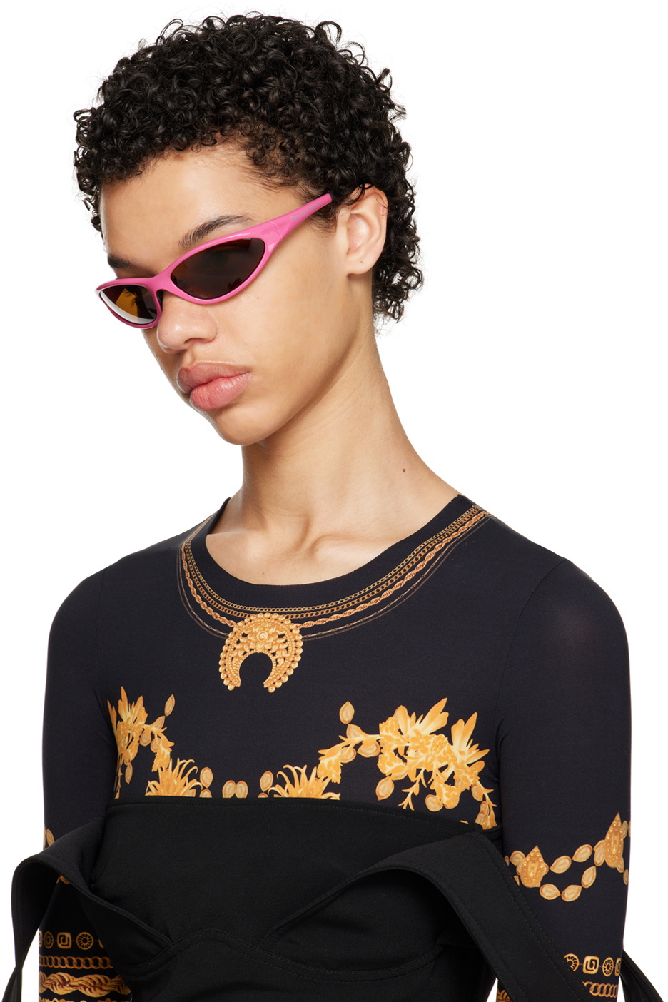 Marine Serre Pink Vuarnet Edition Injected Visionizer Sunglasses