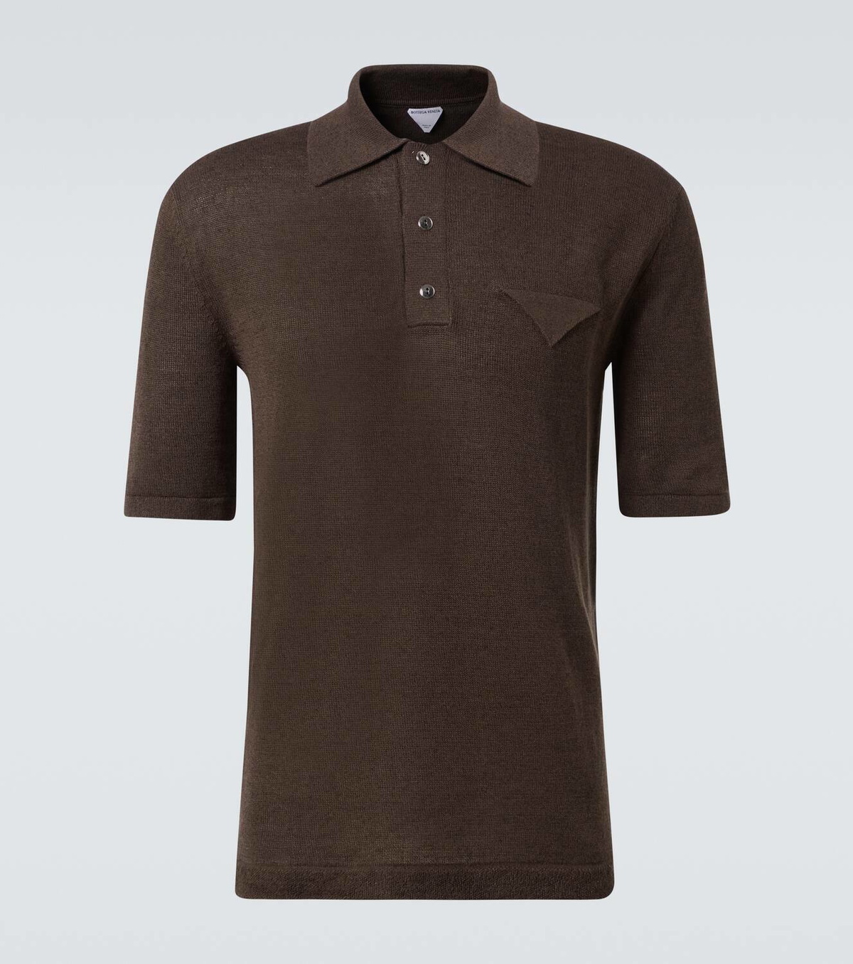 Bottega Veneta Linen polo shirt
