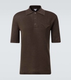 Bottega Veneta Linen polo shirt