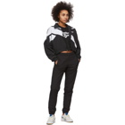 Reebok Classics Black and White Cropped Vector Track Jacket