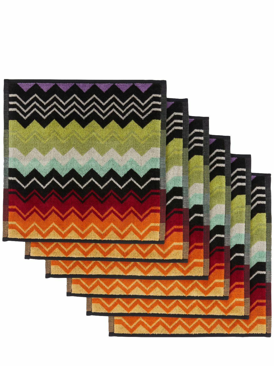MISSONI HOME Giacomo Set Of 6 Cotton Hand Towels