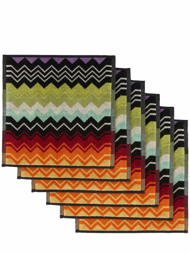 Photo: MISSONI HOME Giacomo Set Of 6 Cotton Hand Towels