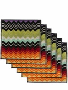 MISSONI HOME Giacomo Set Of 6 Cotton Hand Towels