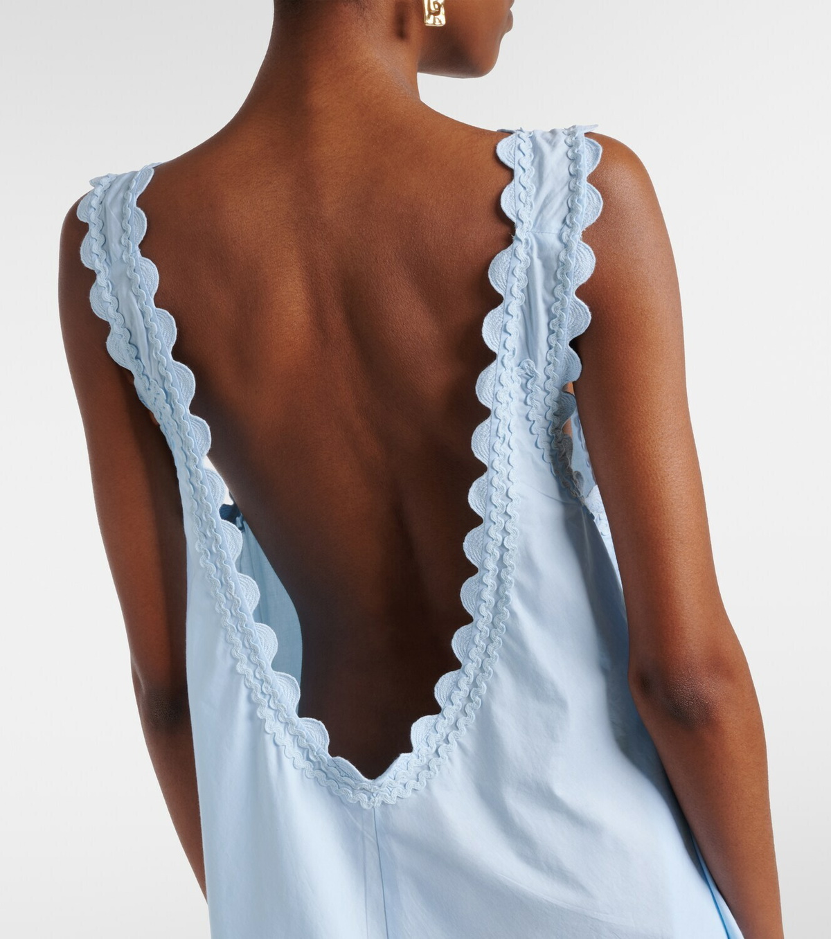 Juliet Dunn Embroidered cotton minidress