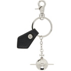 Vivienne Westwood Silver & Black 3D Orb Keychain