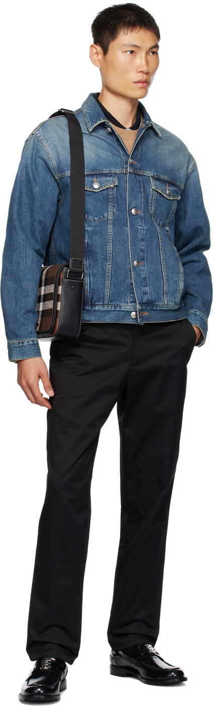 Burberry Blue Faded Denim Jacket