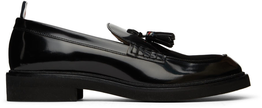 Thom Browne Black Patent Tassel Loafers Thom Browne display picture 3