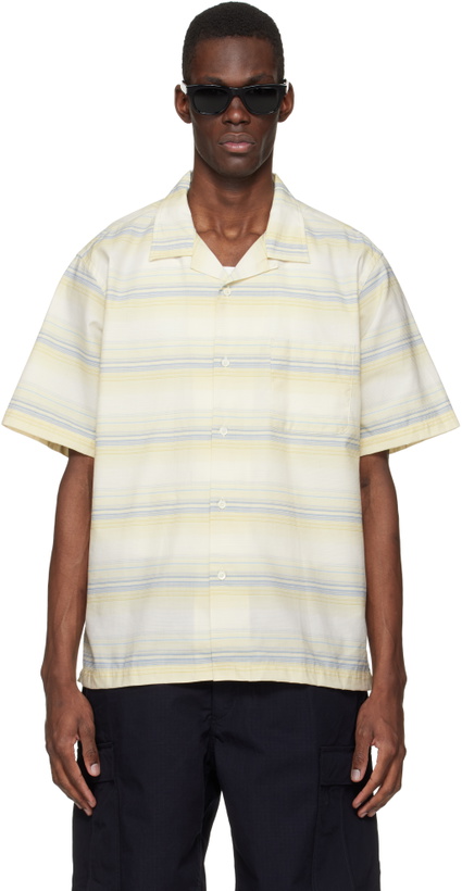 Photo: nanamica Yellow Open Collar Pique S/S Shirt