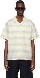 nanamica Yellow Open Collar Pique S/S Shirt