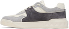 Valentino Garavani Off-White & Gray One Stud Sneakers